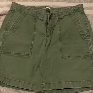 GAP Olive Girlfriend Chino Shorts